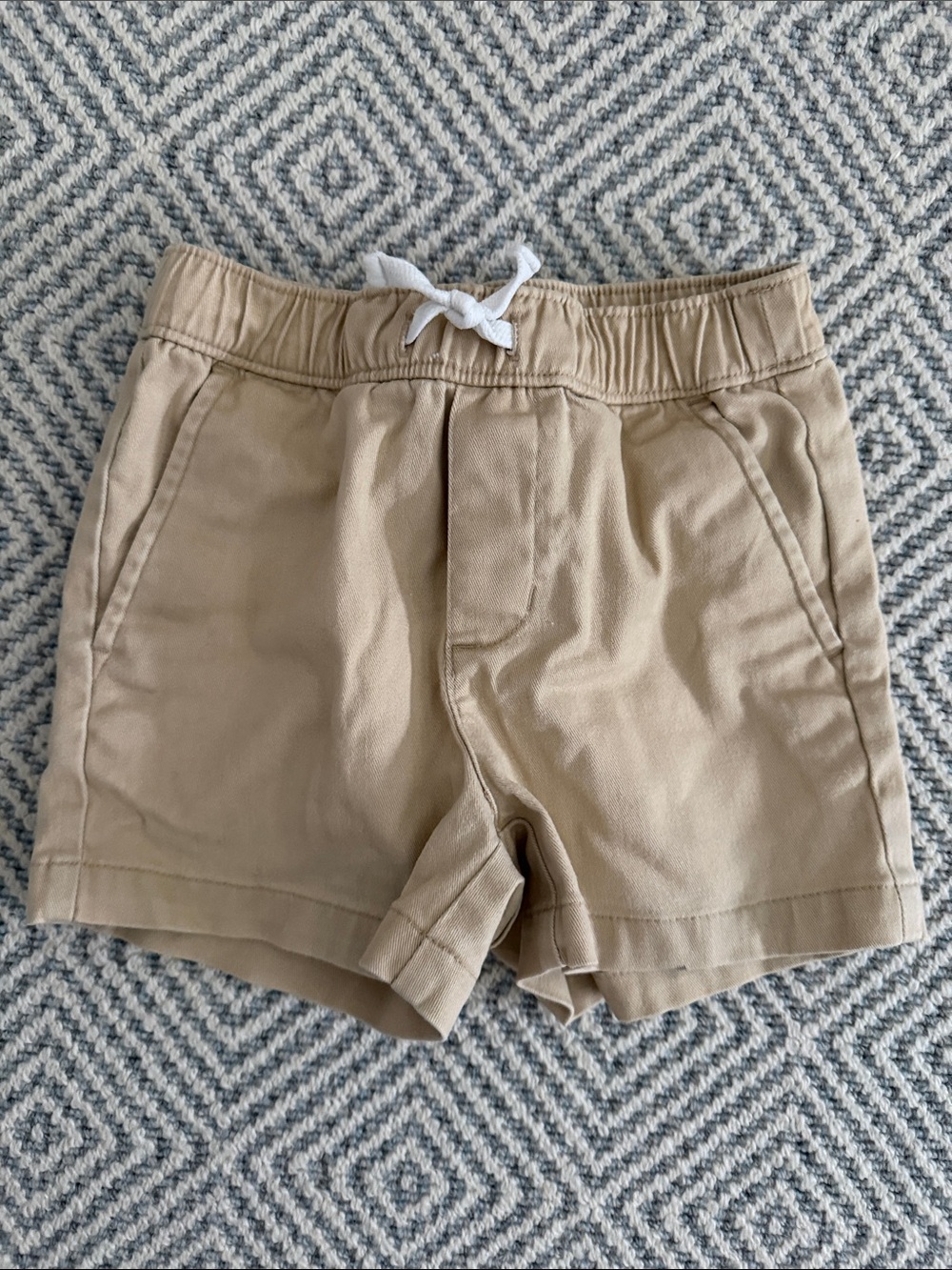 Janie and Jack Kids Khaki Pull-On Shorts with Drawstring